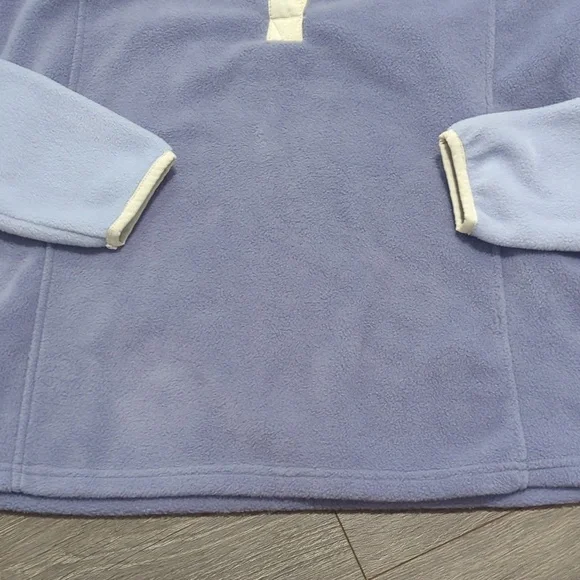 Columbia Fleece Color Block Quarter Snap Pullover Sweater - Picture 6 of 8